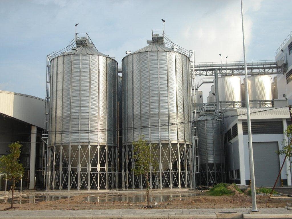 Commercial Hopper Base Silos - GLB Silo - Global Silo - Grain Bin Silo ...